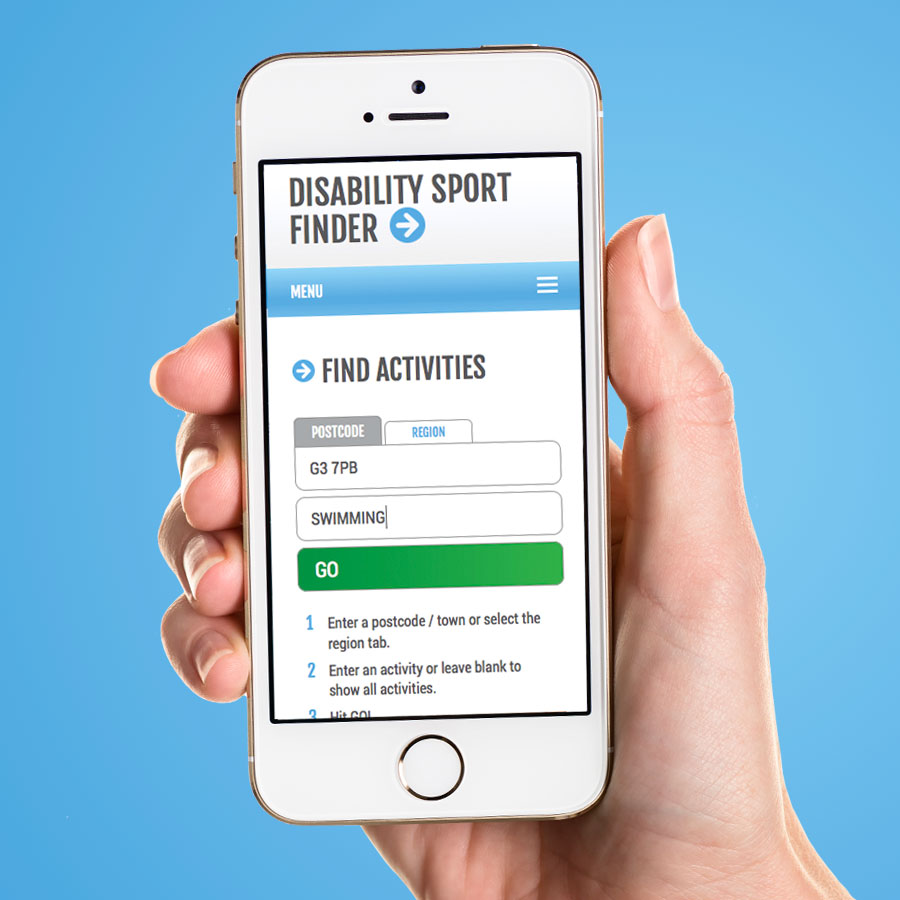 disability sport finder, iphone half width img 1